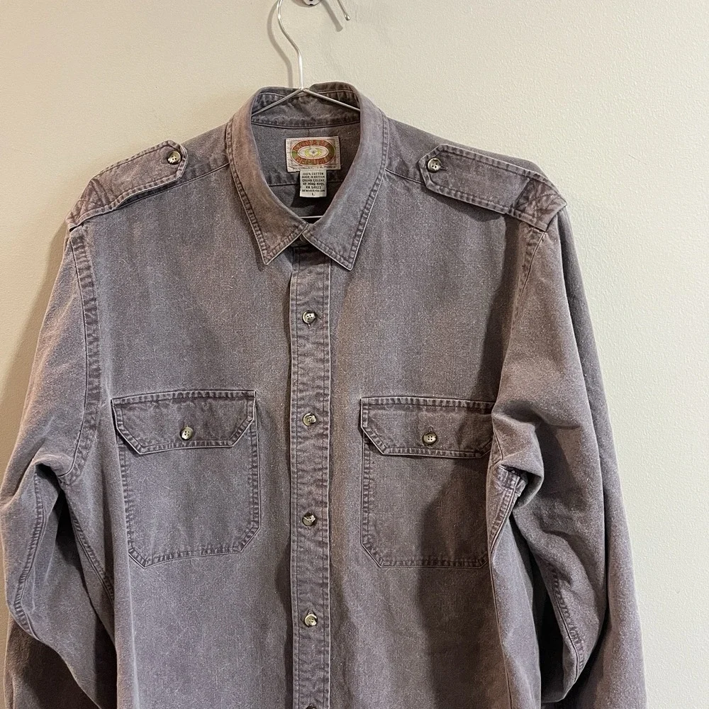 Vintage Early 90s Banana Republic Cotton Twill Button-Down